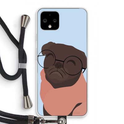 Ludo: Pixel 4 Transparant Hoesje met koord