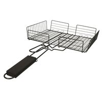 BBQ Collection/barbecue rooster - grill mand - metaal/hout - 30 x 26 x 6 cm   -