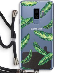 Lange bladeren: Samsung Galaxy S9 Plus Transparant Hoesje met koord