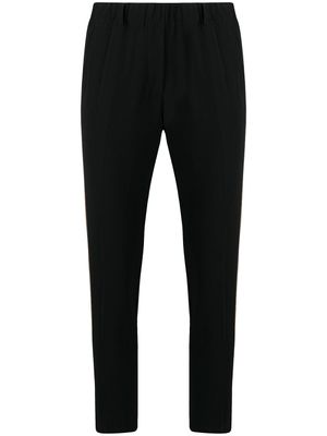 Blanca Vita pantalon slim à bande contrastante - Noir