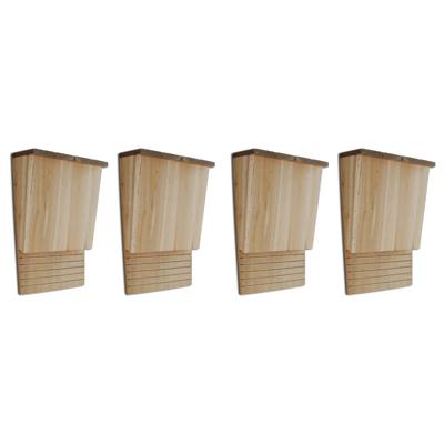 Vleermuizenkasten 4 st 22x12x34 cm hout