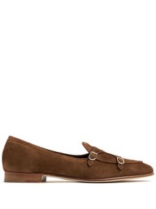 Edhen Milano chaussures à boucles Brera en daim - Marron