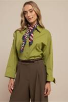 Studio Anneloes Erina Poplin Blouse 13478 Blouse 2900 Dark Lime