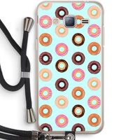 Donuts: Samsung Galaxy J3 (2016) Transparant Hoesje met koord