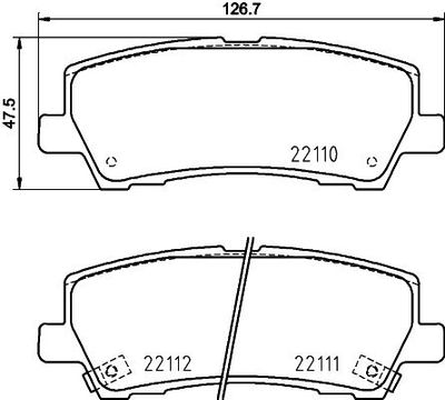 Brake Pad Set, Disc Brake 8db 8DB355036441