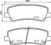 Brake Pad Set, Disc Brake 8db 8DB355036441