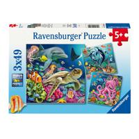 Ravensburger Legpuzzel Betoverende Onderwaterwereld, 3x49st. - thumbnail