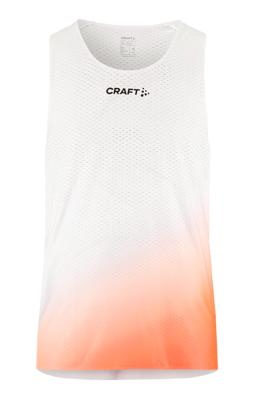 Craft Race Day hardloop singlet White/Multi heren XL