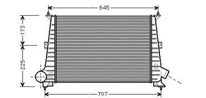 Intercooler, inlaatluchtkoeler SBA4047
