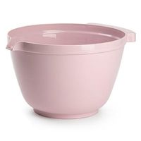 Beslagkom/mengkom/roerkom - 4 liter - kunststof - roze - met schenktuit
