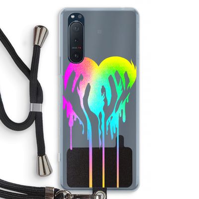 Hold My Heart: Sony Xperia 5 II Transparant Hoesje met koord