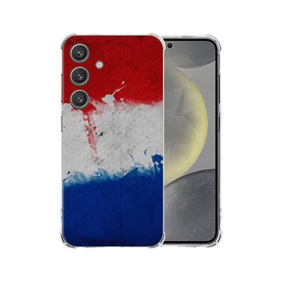 Samsung Galaxy S25 hoesje - Nederlandse vlag - schokbestendig TPU Samsung Galaxy S25 hoesje - Nederlandse vlag - schokbestendig TPU