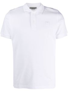 Corneliani polo en coton à manches courtes - Blanc