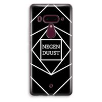 Negenduust geometrisch: HTC U12+ Transparant Hoesje