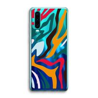 Colored Zebra: Huawei P30 Transparant Hoesje
