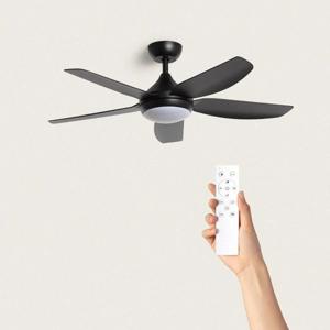 Plafondventilator &apos;Jeroen&apos; zwart WiFi SONOFF Smart LED CCT 65W 116cm