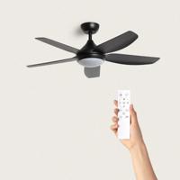 Plafondventilator &apos;Jeroen&apos; zwart WiFi SONOFF Smart LED CCT 65W 116cm