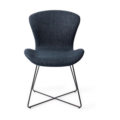 Jesper Home Moji eetkamerstoel Mystic Marine cross black
