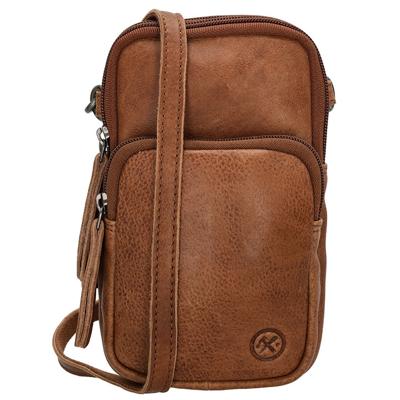 Hide en Stitches Telefoontasje Paint Rock Cognac