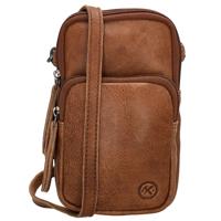 Hide en Stitches Telefoontasje Paint Rock Cognac