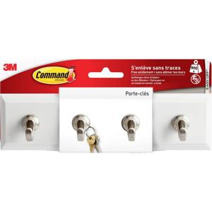 3M Command-sleutelbalk (l x b x h) 203 x 52 x 38 mm Wit, Metaal Inhoud: 1 stuk(s)