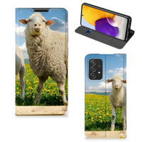 Samsung Galaxy A72 (5G/4G) Hoesje maken Schaap en Lammetje - thumbnail