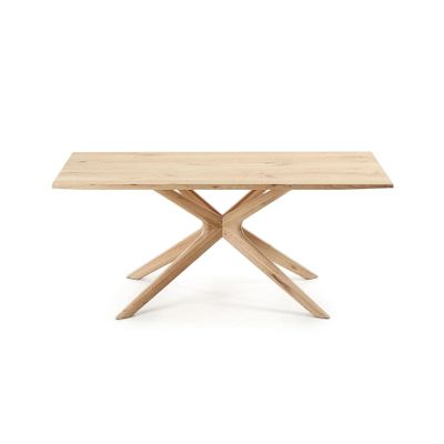 Kave Home Armande Eettafel 200 x 100 cm eiken fineer