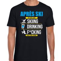 Apres ski t-shirt winterport to do list zwart heren - Wintersport shirt - Foute apres ski outfit Apres ski t-shirt winterport to do list zwart heren - Wintersport shirt - Foute apres ski outfit