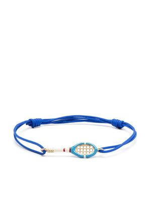 Aliita bracelet en or 9ct à détail en corde - Bleu