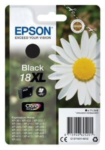 Inktcartridge Epson 18XL T1811 zwart HC