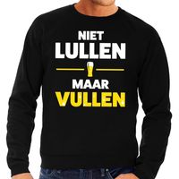 Niet lullen maar Vullen fun sweater zwart voor heren 2XL  -