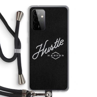 Hustle: Samsung Galaxy A72 5G Transparant Hoesje met koord