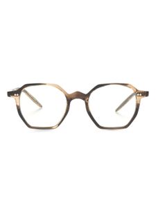 Oliver Peoples lunettes de vue carrées à clips solaires - Or