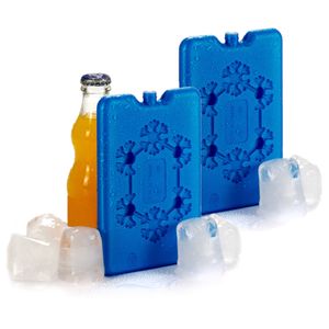 Set van 4x stuks koelelementen 11 x 2 x 16 cm blauw