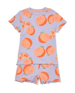 HEMA Kindershortama Rib Sinaasappel Lila (lila)