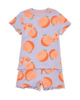 HEMA Kindershortama Rib Sinaasappel Lila (lila)