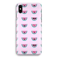 Smiley watermeloenprint: iPhone Xs Volledig Geprint Hoesje