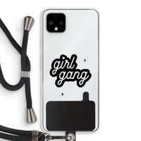 Girl Gang: Pixel 4 XL Transparant Hoesje met koord