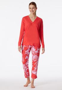 Schiesser Schiesser Pyjama Long red 181246 36/S