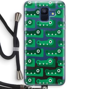 Crocs: Samsung Galaxy A6 (2018) Transparant Hoesje met koord