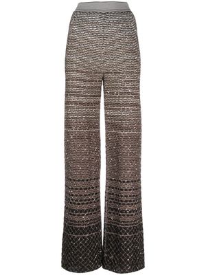 Missoni pantalon droit à rayures - Noir