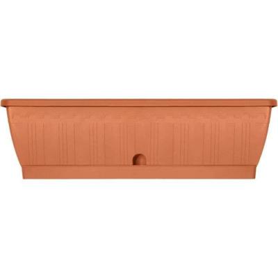 Jardiniere - GARDEN ID Terraflor - Terra 60 cm - Duurzaamheid - Waterreserve - Gerecycled en 100% recycleerbaar - Volume voor planten.