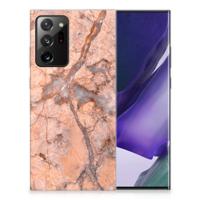 Samsung Galaxy Note20 Ultra | TPU | Siliconen hoesje | Marmer Oranje