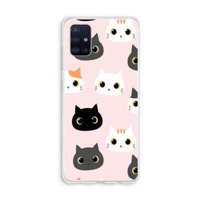 Katten: Galaxy A51 4G Transparant Hoesje