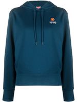 Kenzo Boke Flower cotton-fleece hoodie - Bleu