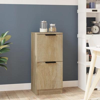 Dressoir 30x30x70 cm bewerkt hout sonoma eikenkleurig