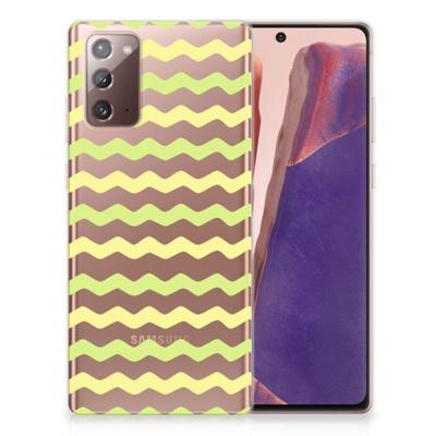 Samsung Note 20 | TPU bumper | Waves Yellow