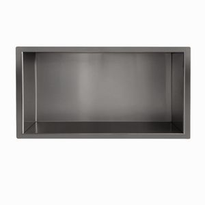 Wandnis Wiesbaden Demis | Inbouw | 30x60x7 cm | 1 vak | Gun metal