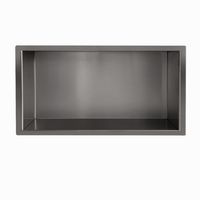 Wandnis Wiesbaden Demis | Inbouw | 30x60x7 cm | 1 vak | Gun metal - thumbnail