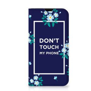 iPhone 13 Mini Design Case Flowers Blue DTMP